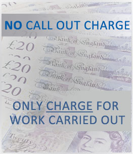 no callout charge, only charge for work carried out
